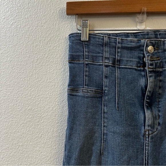 Free People We The Free Jayde High Rise Flare‎ Jeans in Sunburst Blue Size 29 - Picture 7 of 13